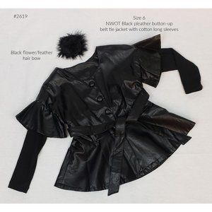 NWOT Boutique Faux Leather Jacket